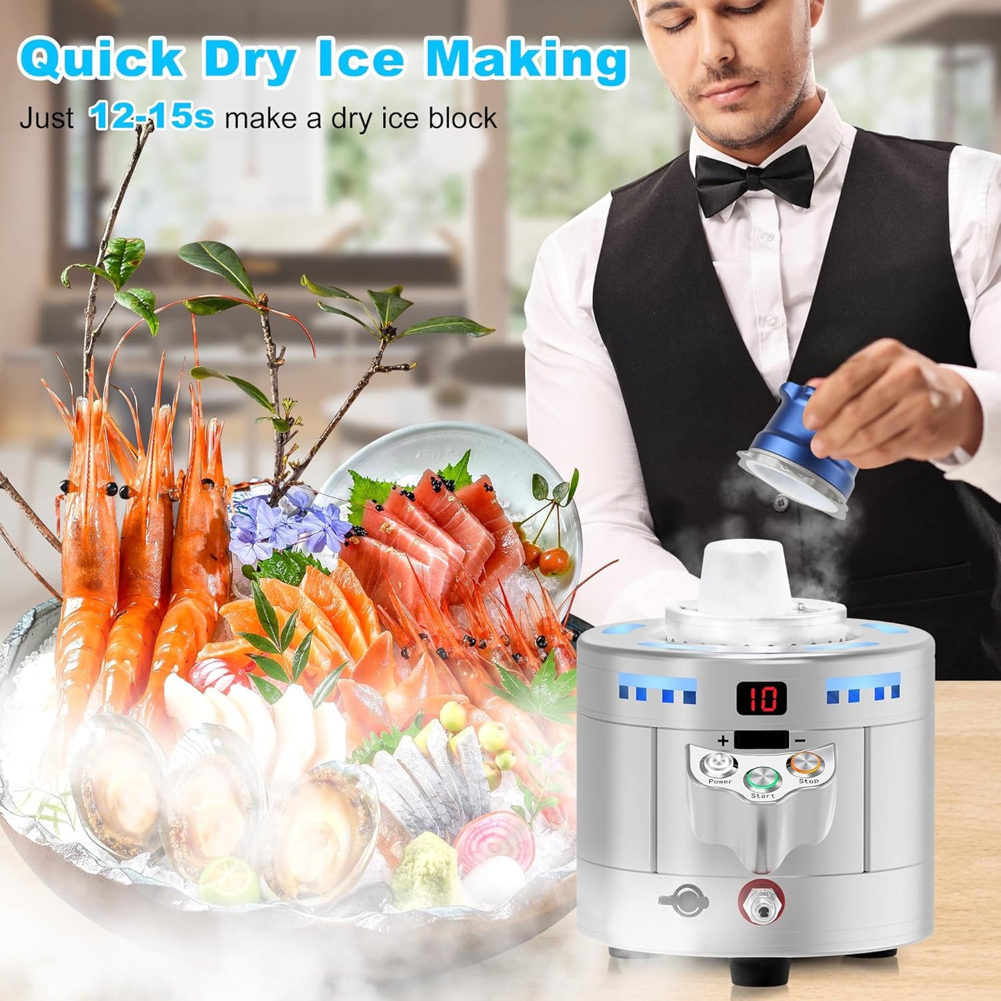 CO2 dry ice making function