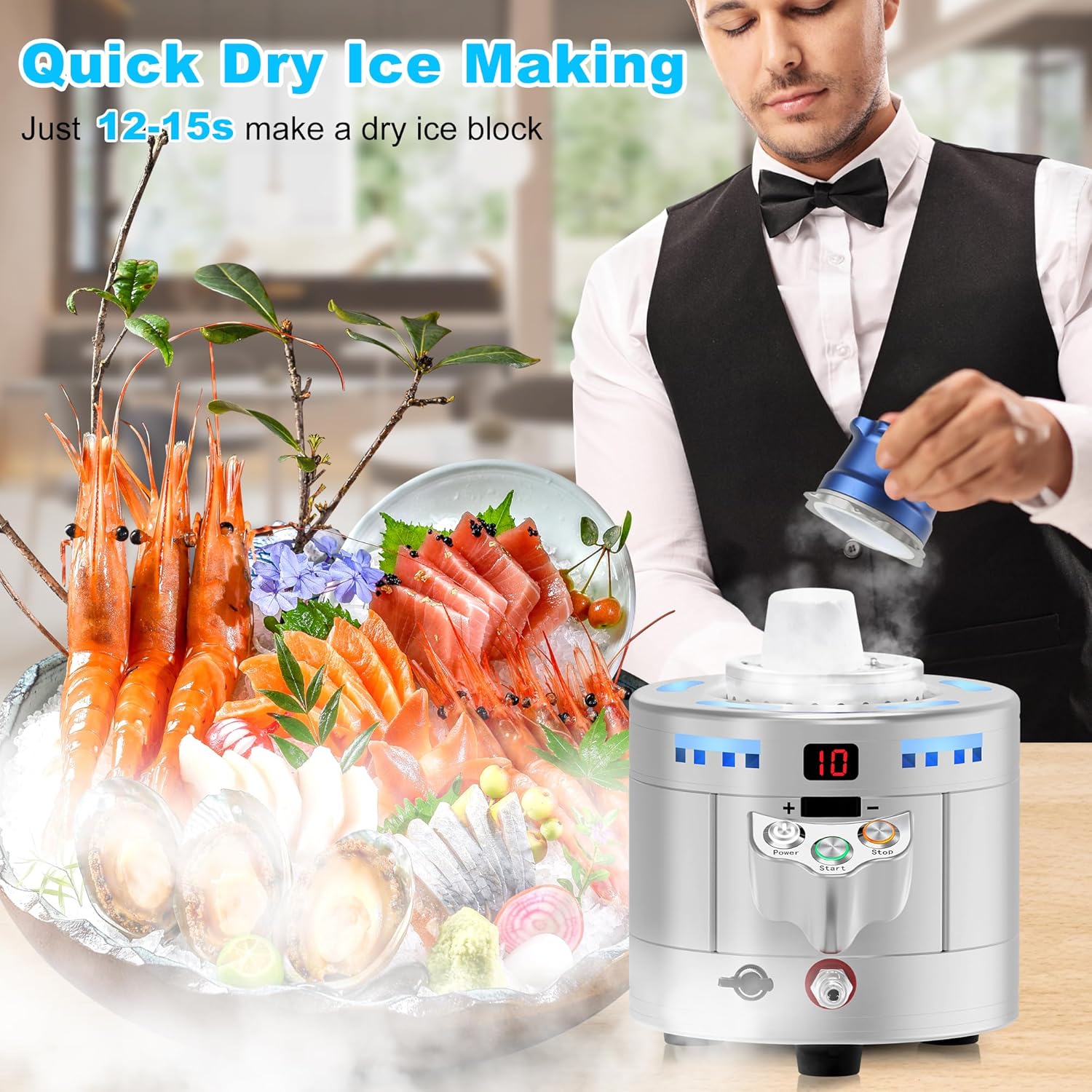 CO2 dry ice making function