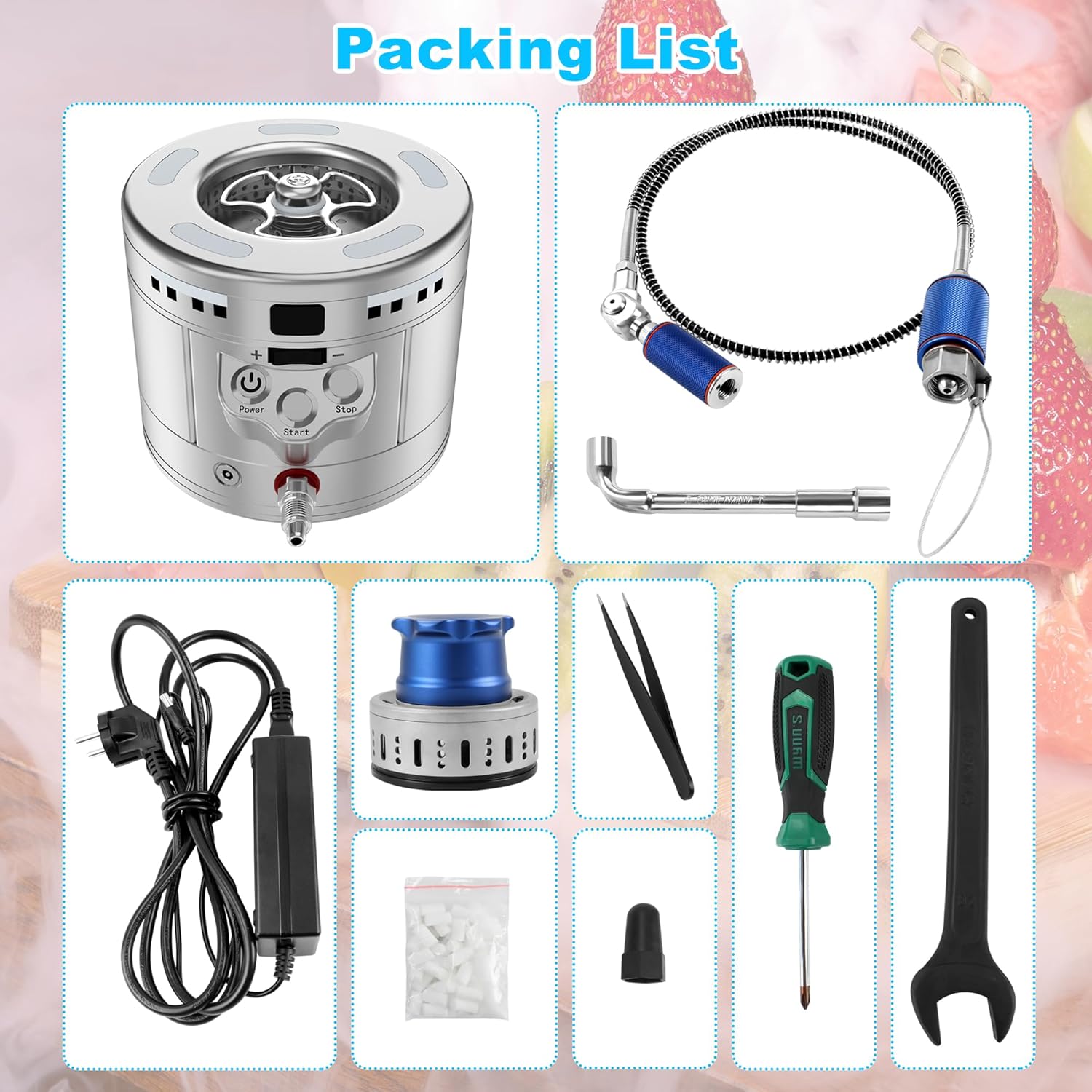 dry ice maker main machine with accessories