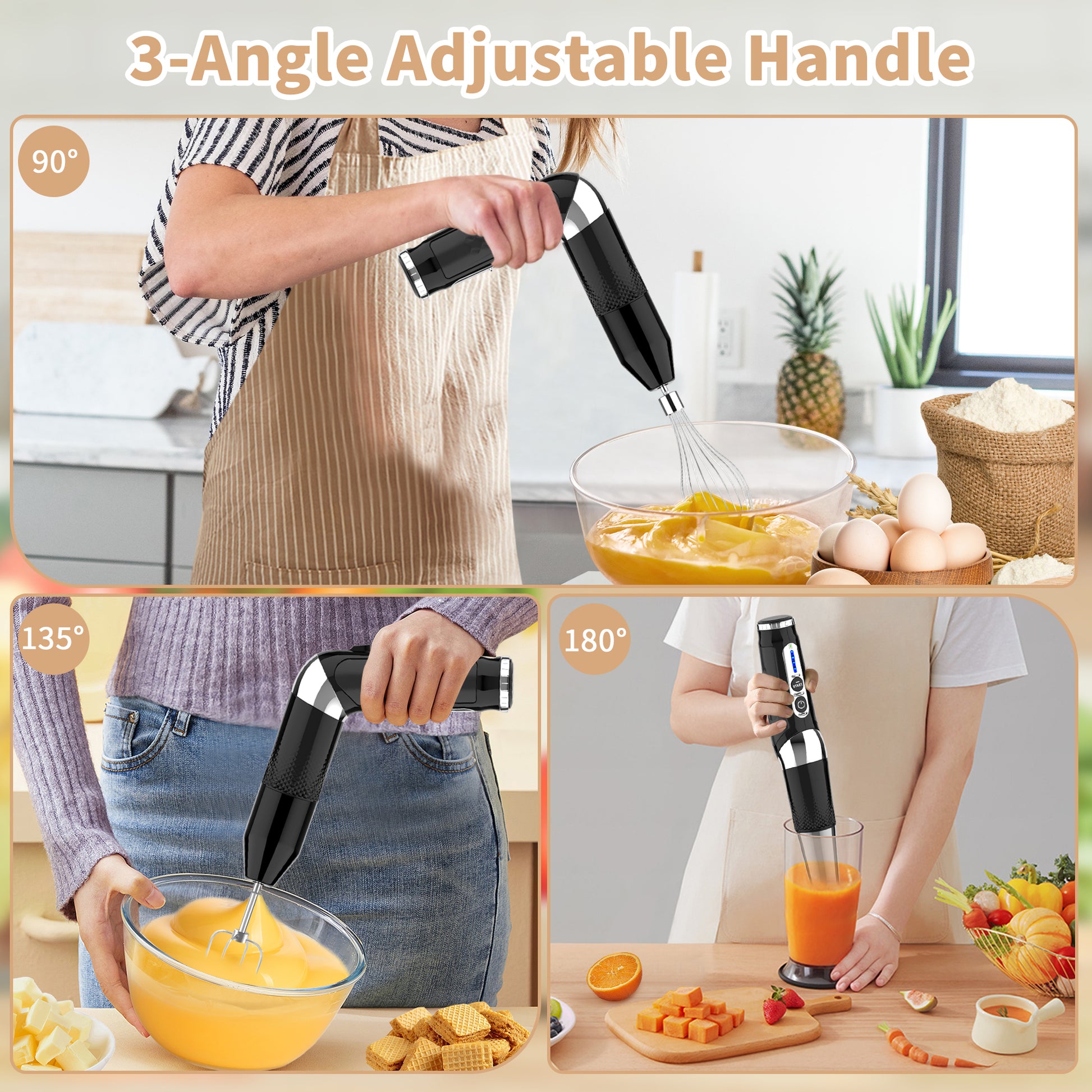ergonomic stick blender