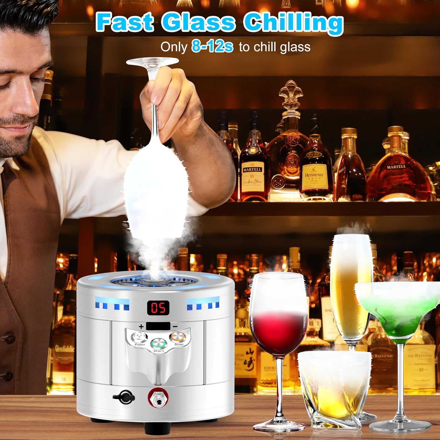 glass chilling function